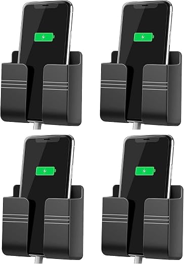 EDNITA Premium Multi-Functional Wall Mobile Phone Holder | Sticky Stand for Charging &amp; Storage | Self-Adhesive Wall Phone ...