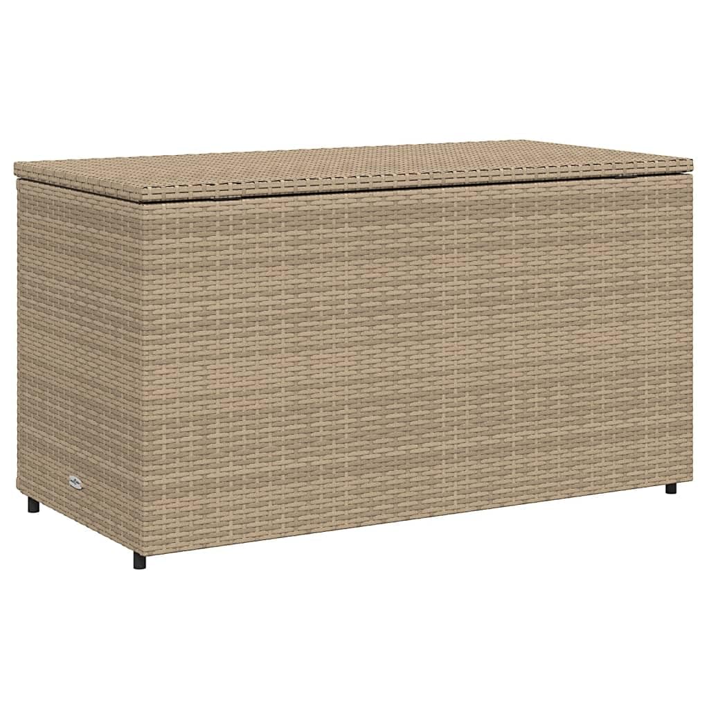 Home Outdoor AutresArmoire de rangement de jardin Beige 110 x 55 x 60,5 cm Poly Rotin