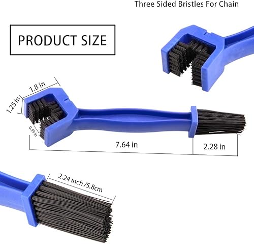 Miniatura 4 de Motorcycle & Bike Chain cleaner tool Set – Kit de cepillo de limpieza de mantenimiento de engranajes de cadena de bicicleta para todo tipo de