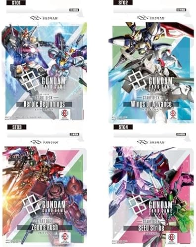 yS4ZbgzK _J[hQ[ X^[gfbL yHeroic Beginnings ST01 / Wings of Advance ST02 / Zeon's Rush ST03 / SEED Strike ST04z@mK _ \zς