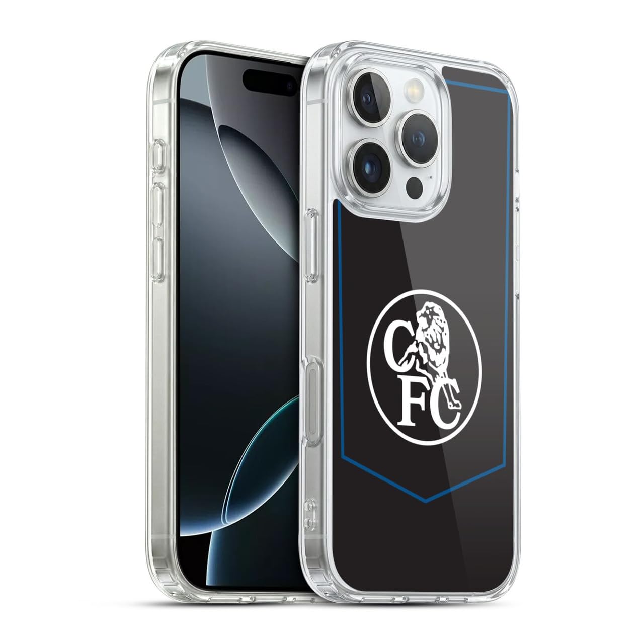 Head Case Designs Officially Licensed Chelsea Football Club Third 2025/26 Kit Gel Case [Military Grade Protection] Compatible With Apple iPhone 16 Pro