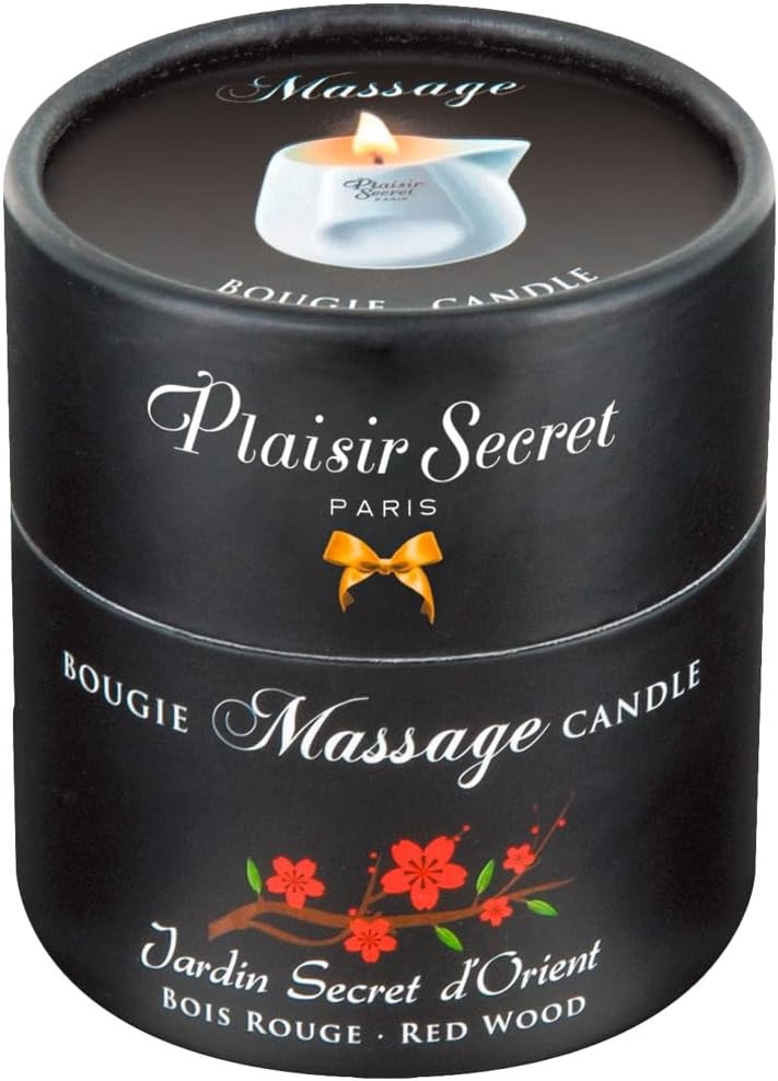 Plaisir Secret Massage Candle Red Wood, 80 ml