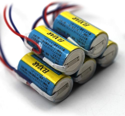 Vista 8 de elxjar Paquete de 5 baterías de litio de 3.6 V 2100 mAh A6BAT PLC con reemplazo de enchufe, controlador lógico PLC, para Mitsubishi Q A6BAT ER17330V