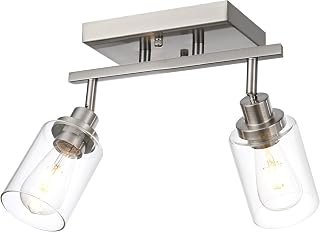 2 Light Track Lighting Kit Brushed Nickel