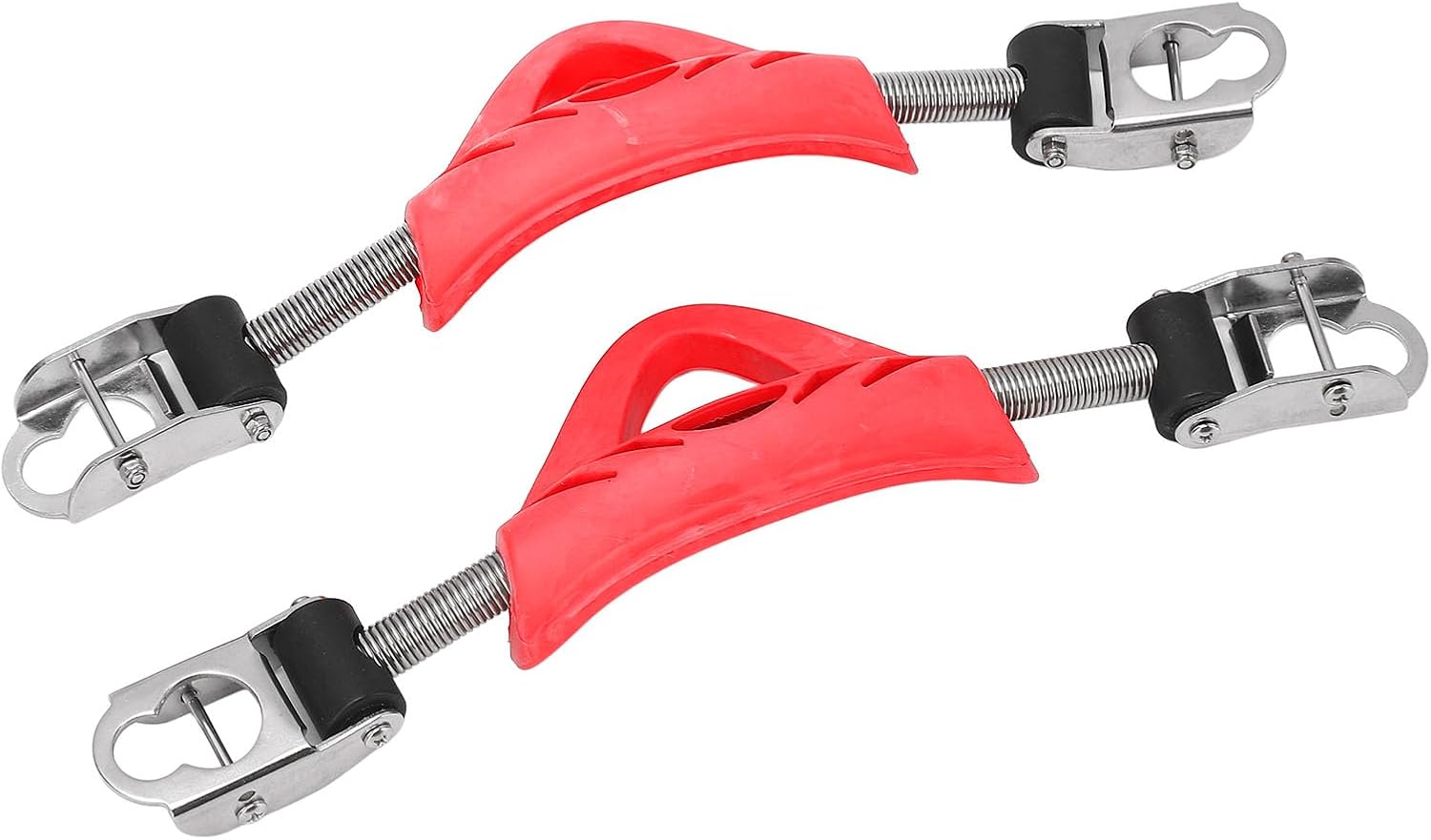 Diving Fin Spring Strap, 2PCS Scuba Stainless Steel Spring Fin Straps with Arrow Storage Case Buckles, Universal Strap for Jet OMS Open Heel Fins