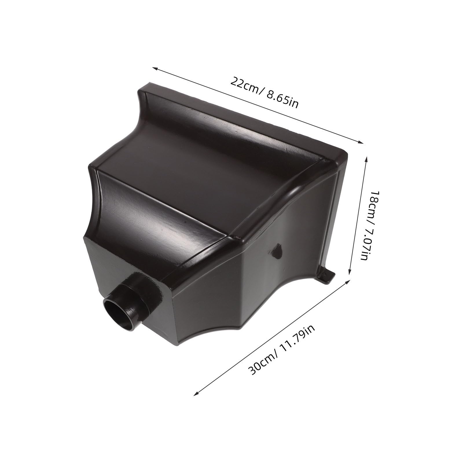 Adaptador para Bajantes de Canalones de Aleación de Aluminio Curvo