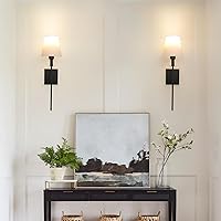 Vista 8 de Wall Lights Battery Operated Wall Sconces Set Of 2,Black Rechargeable Wall Light With Wireless Remote Dimmable,12 Colors Modes Cordless Battery