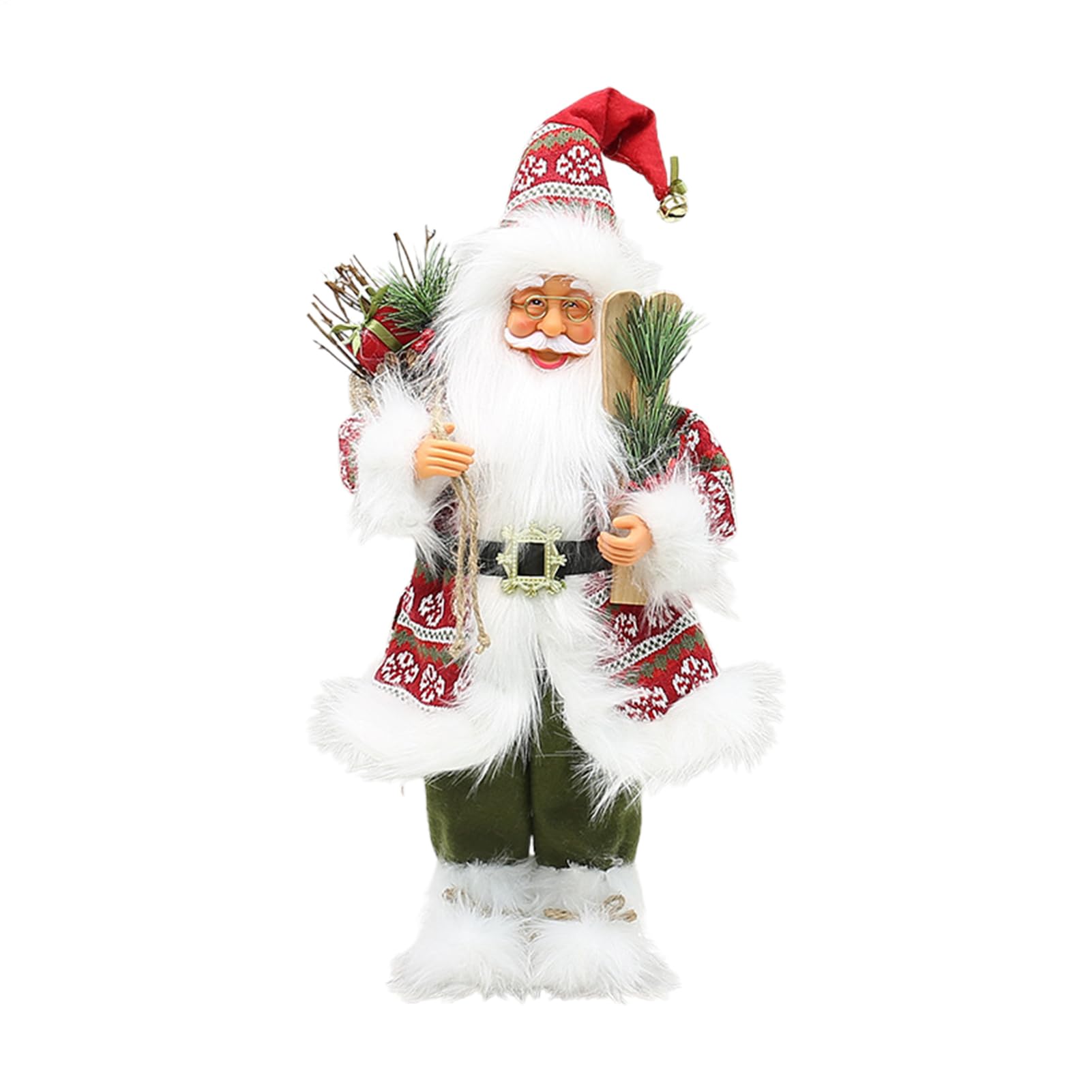 Figurines de Père Noël et décoration de Noël intérieure de salon