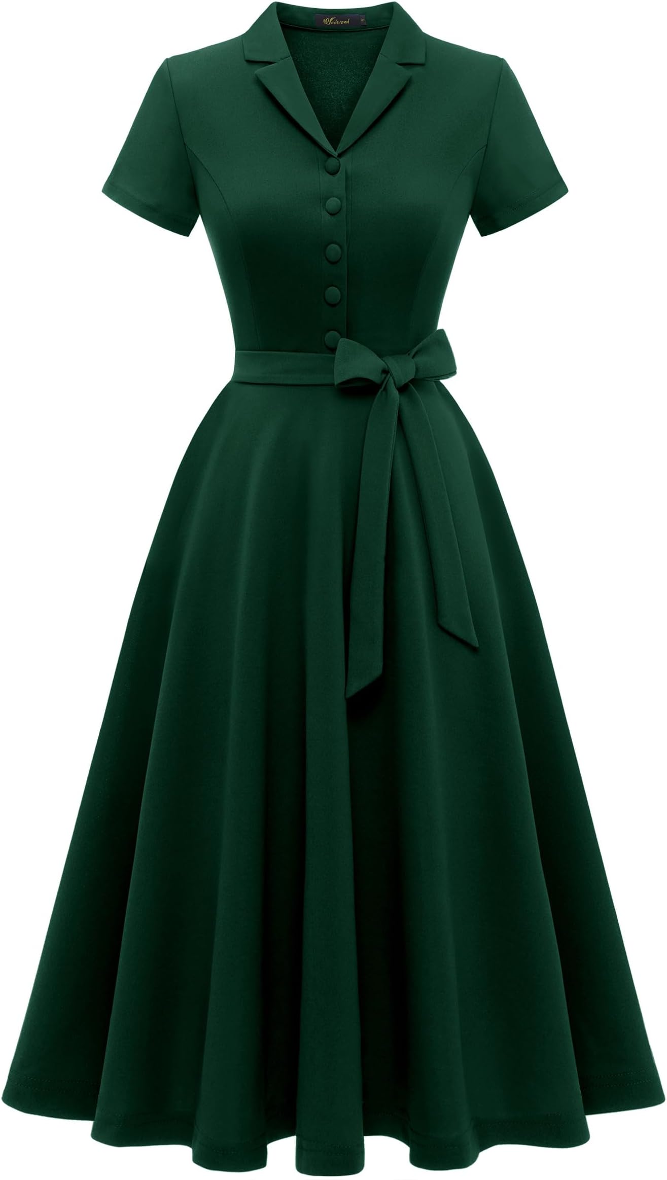 – Cocktail Dress Elegant for Wedding Vintage Evening Dress A Line V Neck Dress Women's Midi Prom Dress