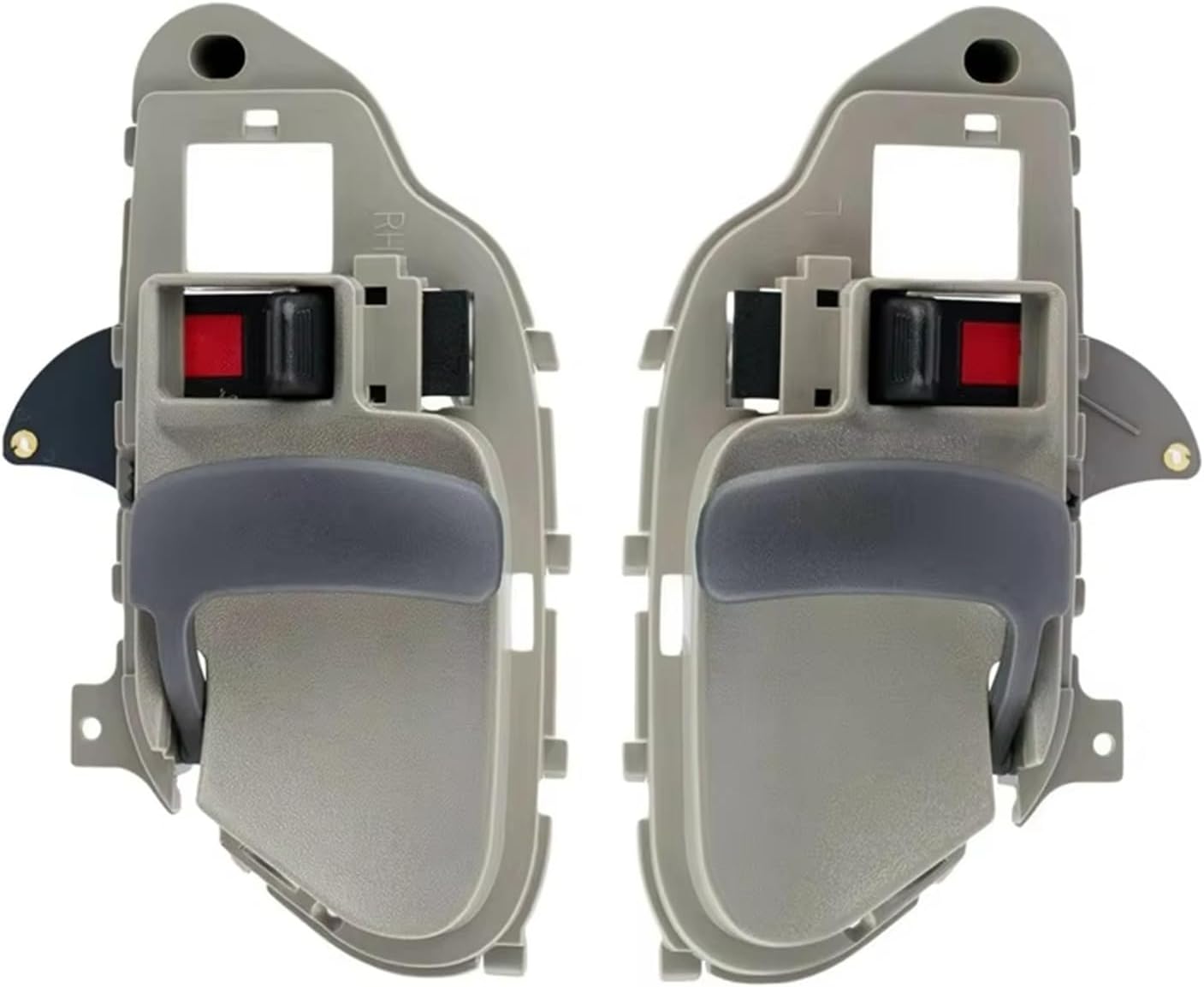 Inner Car Door Handle Replacement for Chevy for GMC for Tahoe for Yukon Maintenance 1Pair Gray Car Inner Door Interior Handles 15708043 15708044