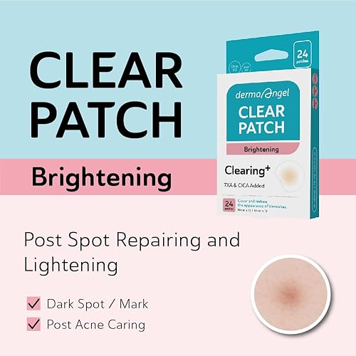Miniatura 3 de DERMA ANGEL Parches de manchas oscuras con hidrocoloide, TXA y CICA para acné activo y manchas oscuras postinflamatorias, uso diurno y nocturno,