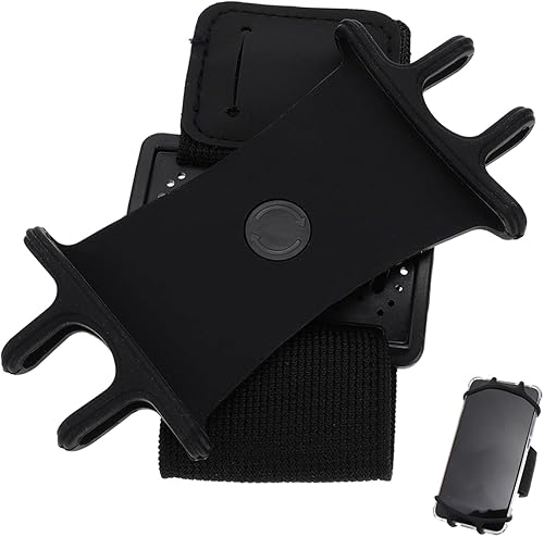 Homoyoyo Pulsera giratoria de silicona para teléfono móvil, para deportes al aire libre, para correr, trotar, ciclismo, gimnasio, antebrazo, soporte