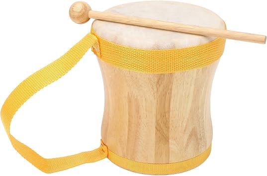 Hand Drum, Hand Drums For Adults with Stick Sheepskin Drum Top Bongos For Adults For Performances, Parties and Music Festivals Yellow