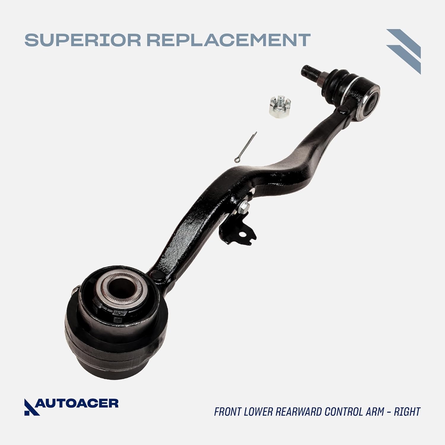 Front Lower Control Arm Kit 2 Pieces - Front Lower Rearward Control Arms (Left & Right) with Bushings & Ball Joint Fitted for LS460/ LS460L 2007-2017, LS 600h 2009-2017 AWD Models