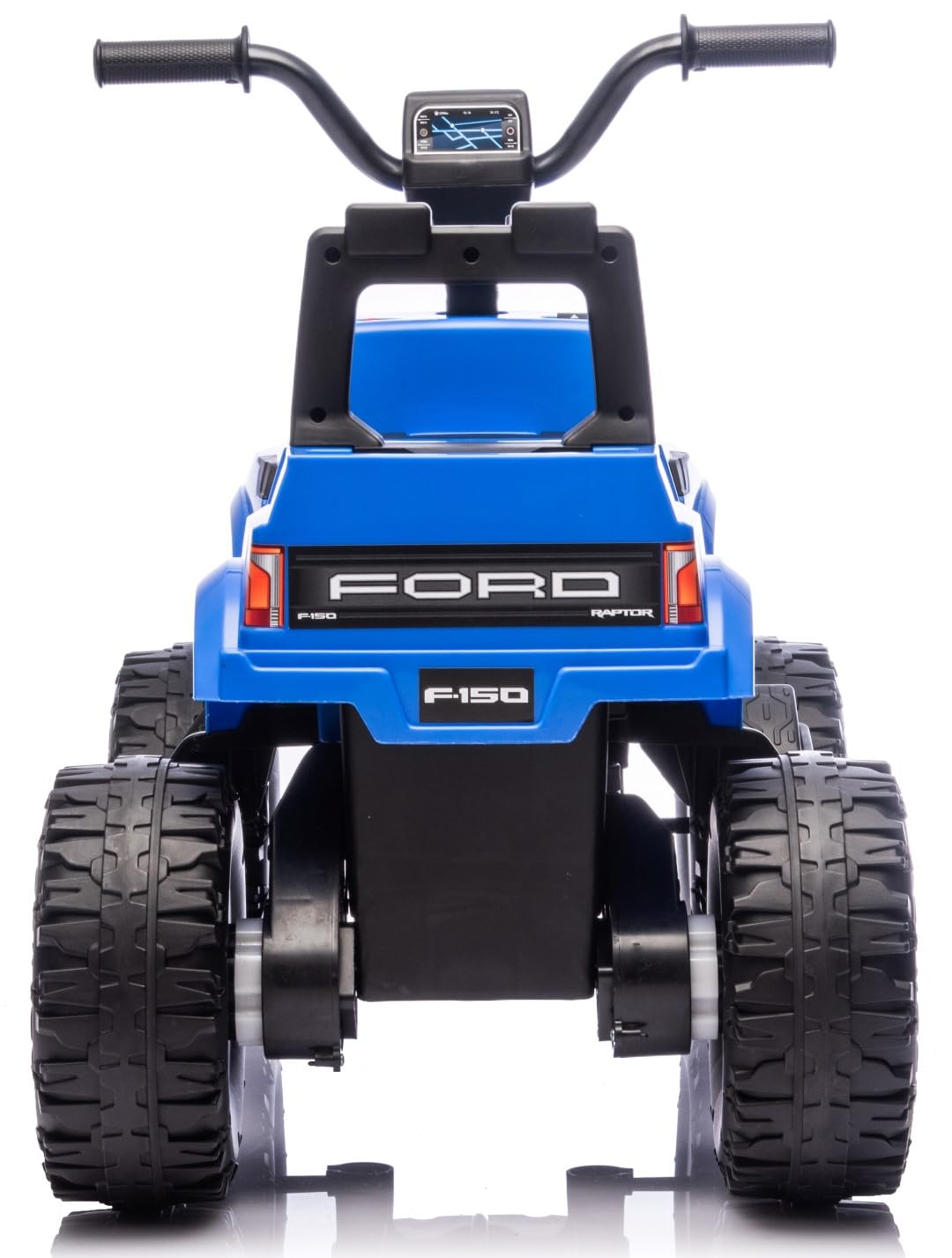 SUN BABY Ford Raptor F150 Jeździk elektryczny dla dzieci 12V - Niebieski | Silnik 30W, światła LED, duże koła terenowe, schowek pod siedzeniem, jazda przód/tył, pedał gazu, do 30 kg