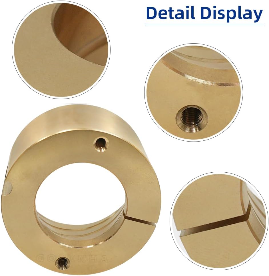 Dana 60 Kingpin Brass Bushing Kit with Hardware | Upper Kingpin Bushings Rebuild Kit for GM, Chevy, Dodge, Ford