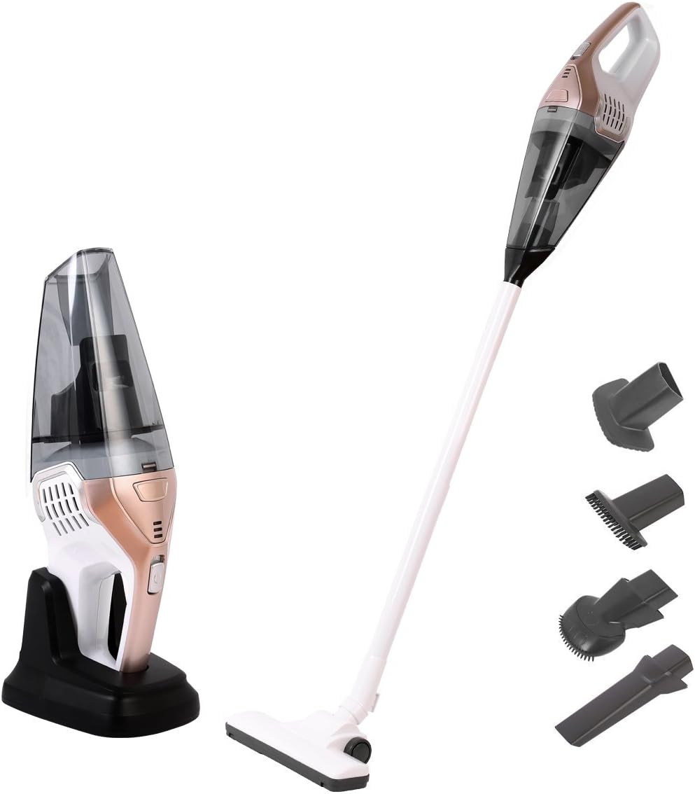 NPOLE Vacuum 2-in-1 Cordless Vacuum Cleaner with Detachable Hand Vacuum Black