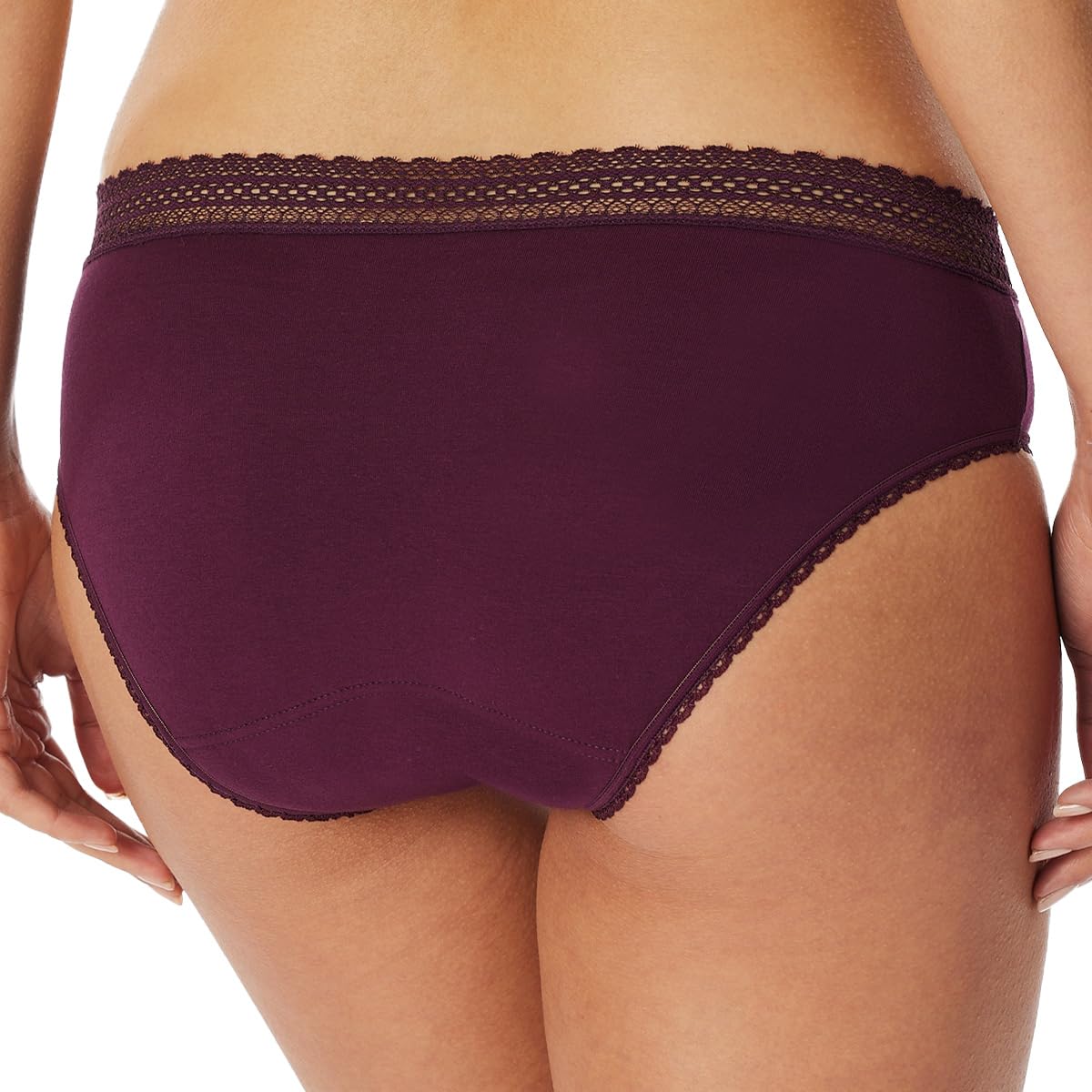 Schiesser - Secret Care - Perioden Slip - 4er Pack (42/44 Schwarz/Pflaume)