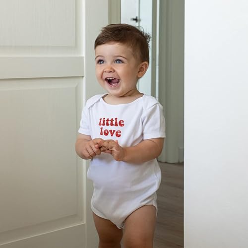 Vista 24 de Printique Body unisex orgánico certificado GOTS para bebé 0-18 meses - Día de San Valentín