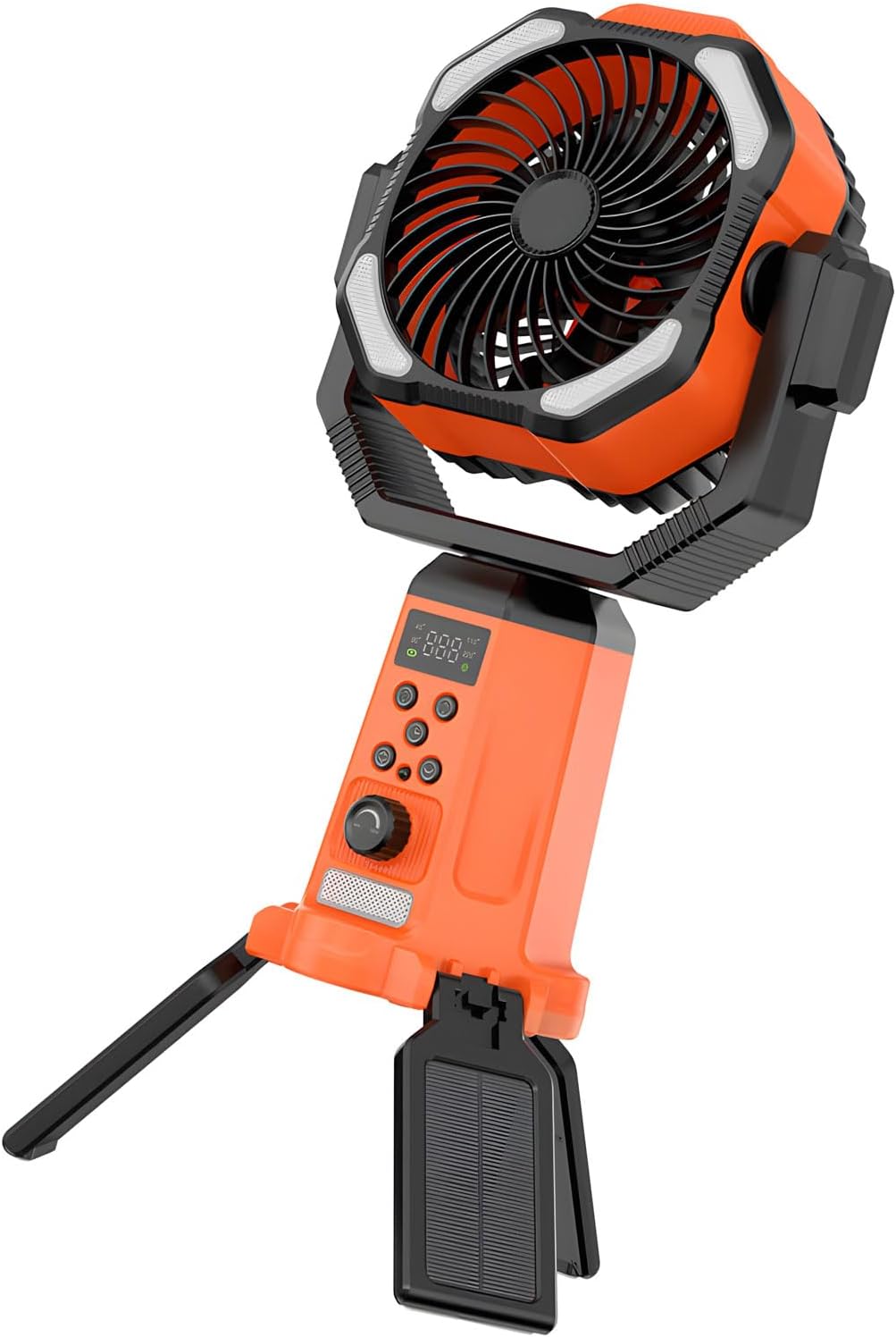 ABS Built Camping Fan with Not Slip Bottom 8 Hours Continuous Use Perfect for Backpacking Journeys Compact Outdoor Fan