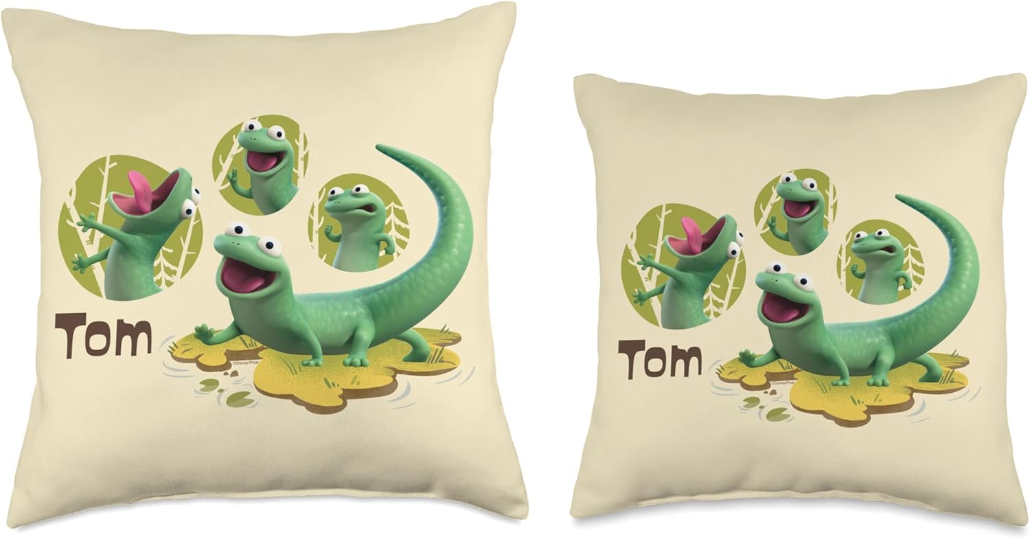 Disney and Pixar's Hoppers Tom The Lizard Lizard Lizard Throw Pillow
