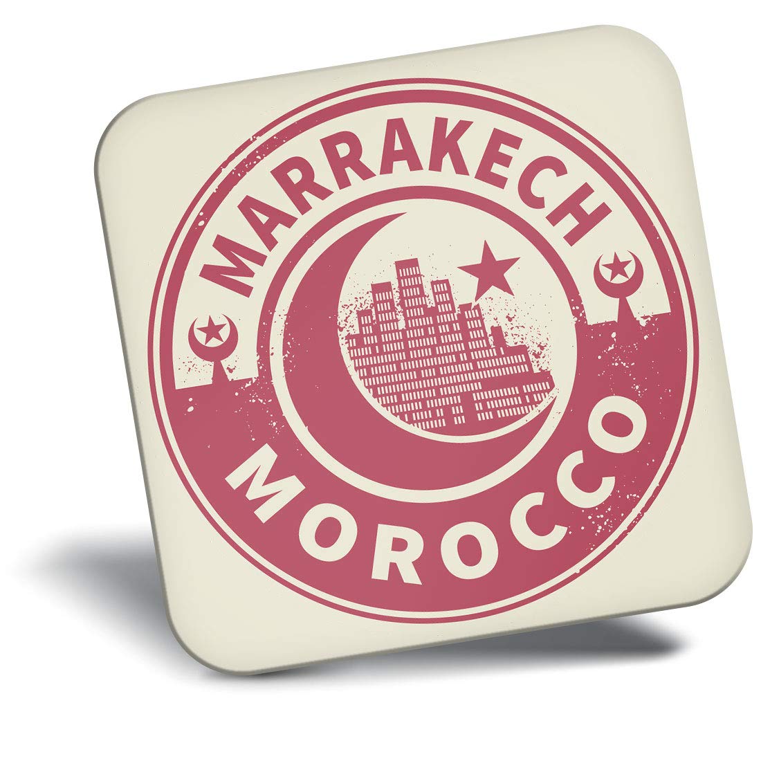 Destination Vinyl Ltd Fridge Magnet - Morocco Marrakech Travel 7447