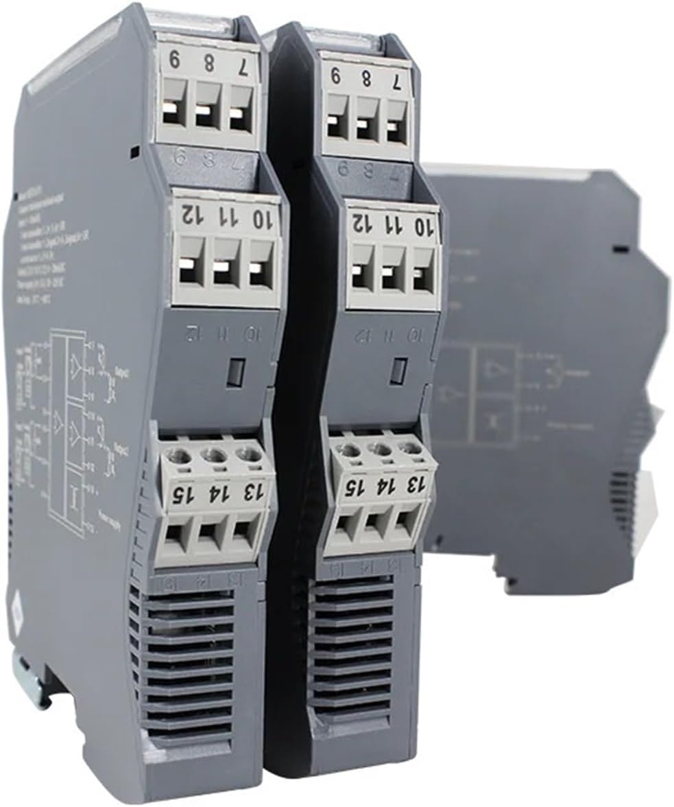 Signal Isolator Pt100 Signal Transmitter Intrinsic Isolated Signal Safety Barrier Temperature Transmitter(2 in 2 Out,PT100(0-200C)_4-20MA Output_DC24V)