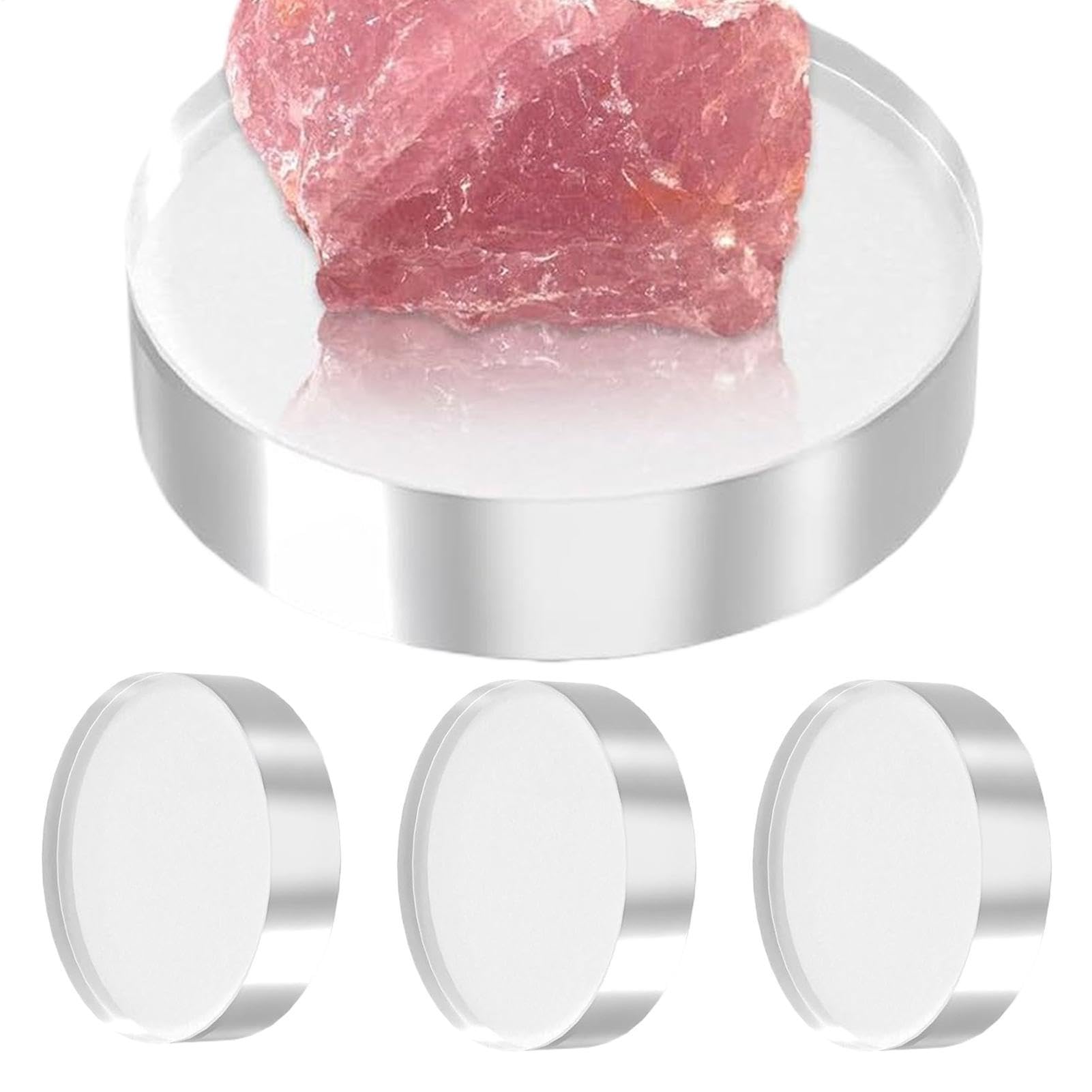 Blocs acryliques présentation présentoir bijoux cube pour bagues figurines, 4 pièces