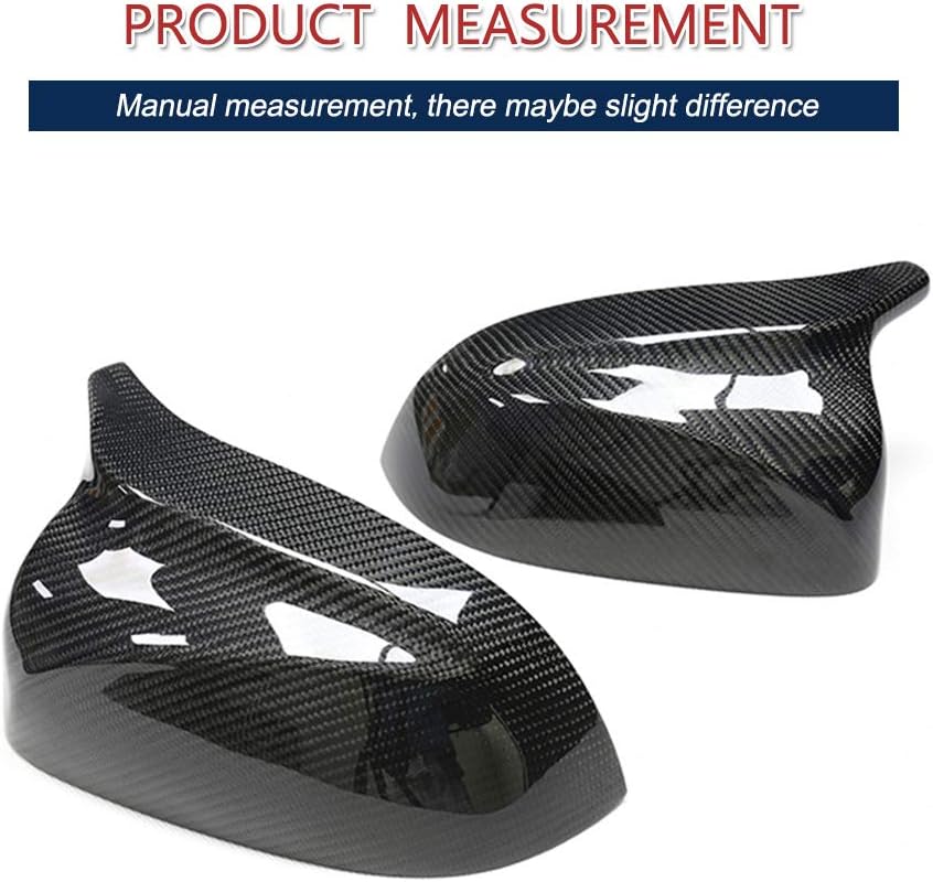 Carbon Fiber Mirror Covers Caps for BMW X3 G01 X4 G02 X5 G05 X6 G06 X7 G07 xDrive20i xDrive30i M40i SUV 2018-2022 2PCS Side Replacement Mirror Cover Cap Factory Outlet (Style A)