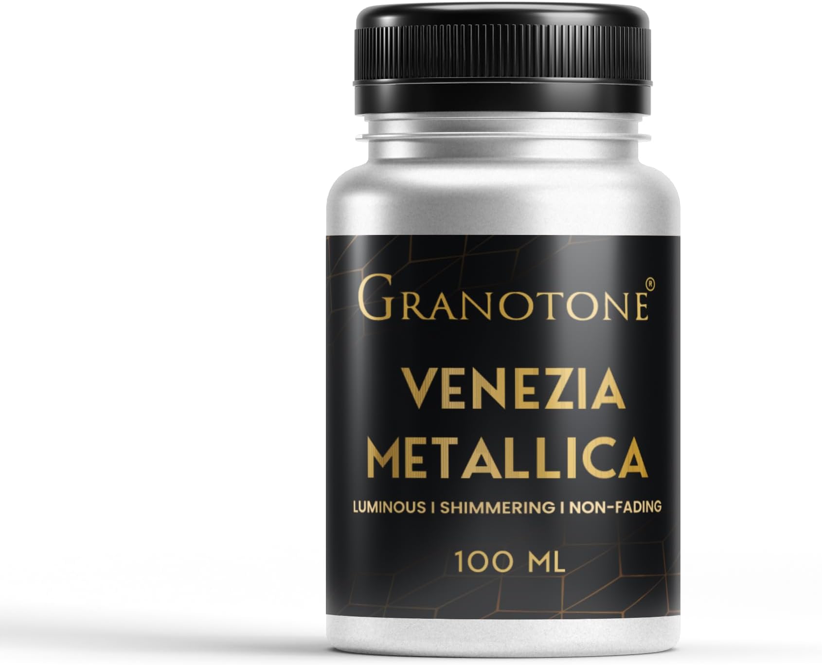 GRANOTONE Acrylic Venezia Metallic Colour, Non-Fading & Shimmering Metallic Acrylic Paint with Rich Pigments | Non-Toxic Metallic Colours Ideal for Kids, Artist & Beginners | Pack Of 2 (100 ml gold +