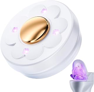 Generisch Cleaning UV Toilet Light, Motion Activated Sensor, Automatic Toilet Seat Odor Eliminator Device, UV Sanitizing Bathroom Lamp, Toilets Accessory, 3.94 x 3.94 x 1.50in, for Bathroom Home