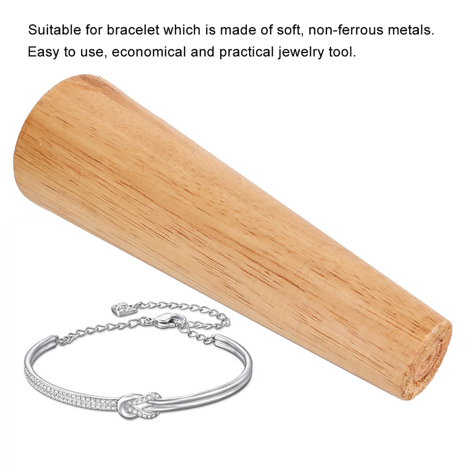 Mandril de Pulsera de Madera, Herramienta de Ajuste de Pulsera para Deformación de Joyas, Mandril de Pulsera de Madera para Ajuste de Brazalete, Mandril de Brazalete de Tamaño