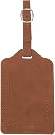 PATIKIL Suitcase Tags, Deep Blue Leather Luggage Name Tags Travel Accessories Airplane Essentials with Private Protection for Flying Hotel Check in Luggage Bags Men Women, 1 Pcs