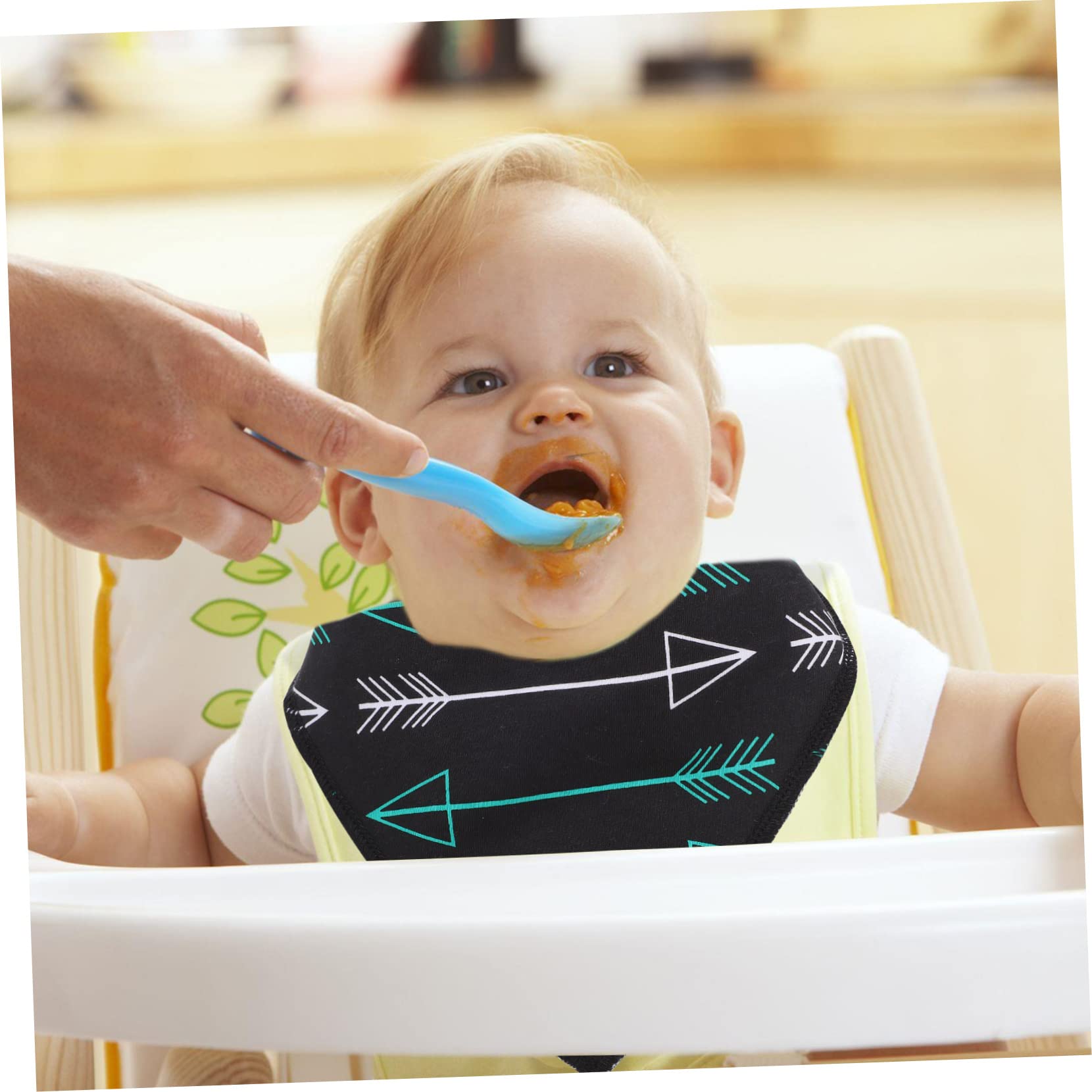 VICASKY 12piezas Baberos De Algodón Impermeables Para Bebés De Baberos Bandana Para Alimentación y Saliva Perfectos Para Recién Nacidos y Bautizos