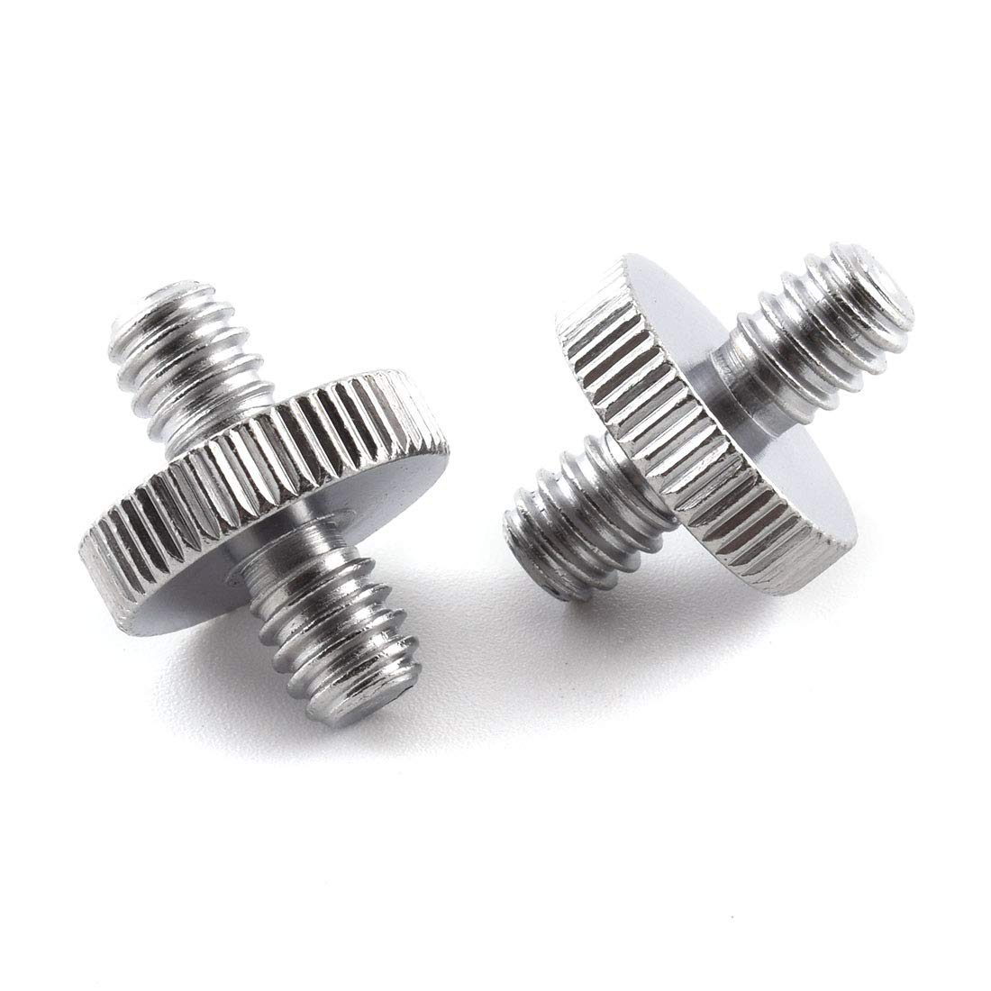 1/4"-20 Male to 1/4"-20 Male Thread Camera Tripod Screw Adapter, SDTC Tech 2 Pack Camera Screws Converter Connector for Quick Release Plate Mounting