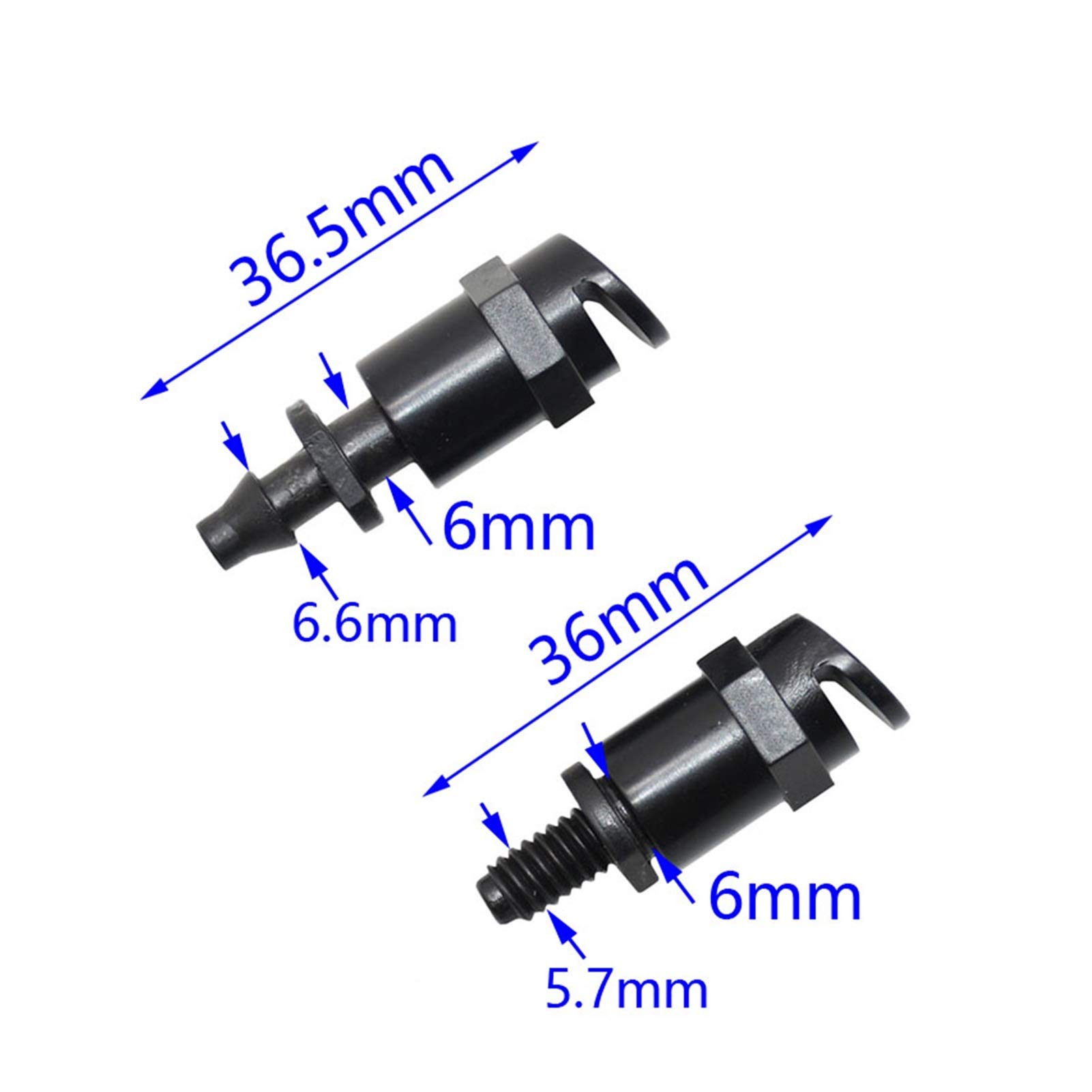 Adaptador de Conector de Manguera Riego de Jardín Boquilla de Refracción de 120-180 Grados Aspersor Atomizador Roscado 1/4 Aspersor de Riego de Plantas 120 Piezas/Boquilla de Púas