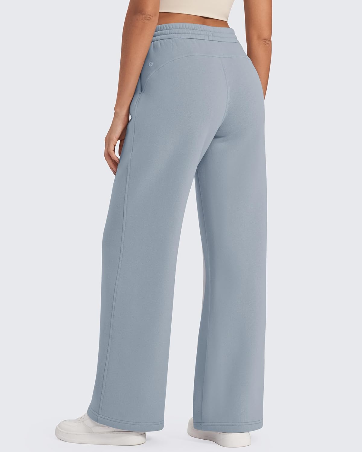 G4Free Flurrylux Fleece Lined Sweatpants Women Cotton Thermal Warm Wide Leg Pants with Pockets