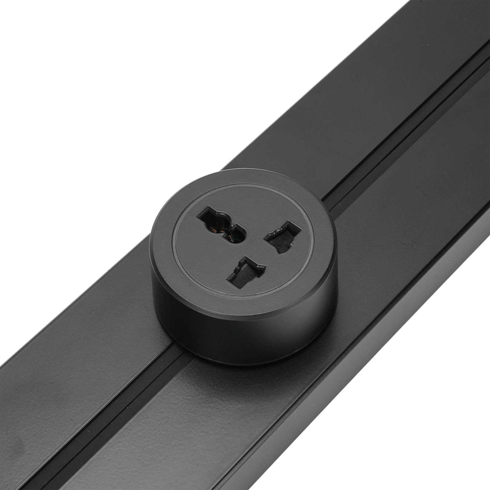 Aramox Listwa Zasilająca do Montażu na ścianie, Stop Aluminium, Zdejmowana Szyna 8000 W, Idealna do Użytku Domowego i Biurowego (2 gniazda uniwersalne 13A 3250W + 1 złącze USB)