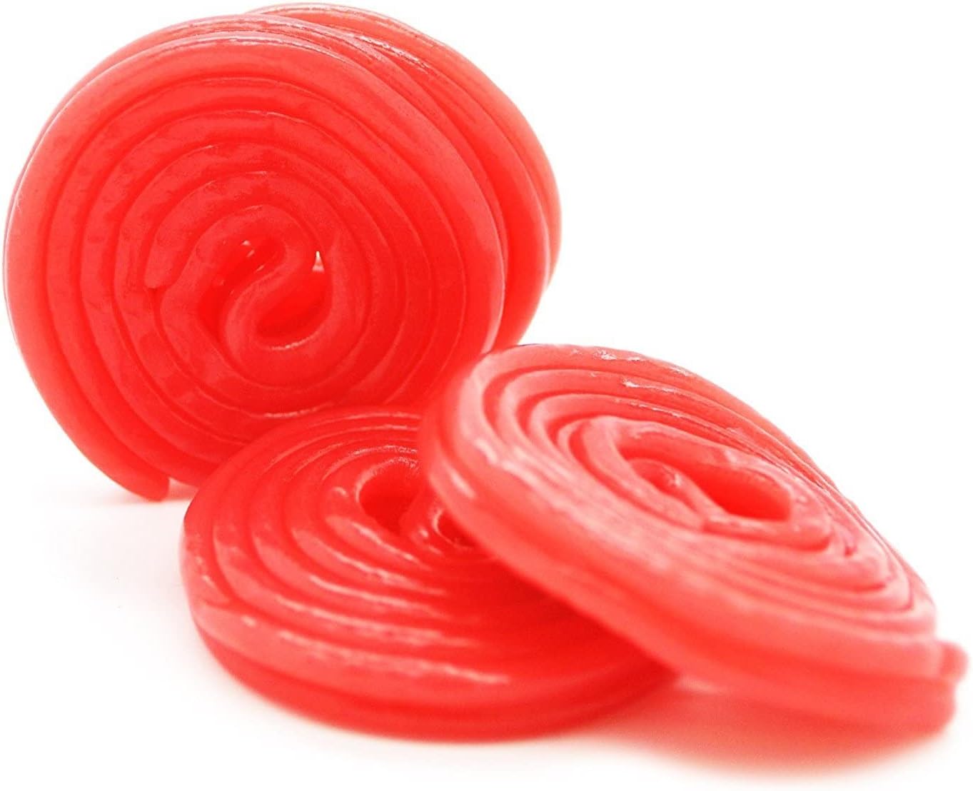 SweetGlob Licorice Wheels Naturally Flavored Candy (Red Strawberry, 1 Pound)