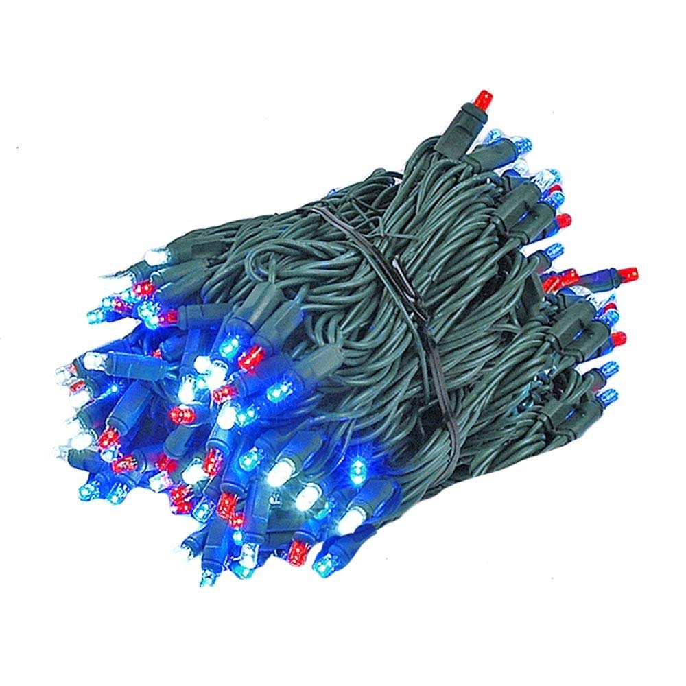 Novelty Lights 46.5 Feet 140 LED Chasing 4th of July String Lights
