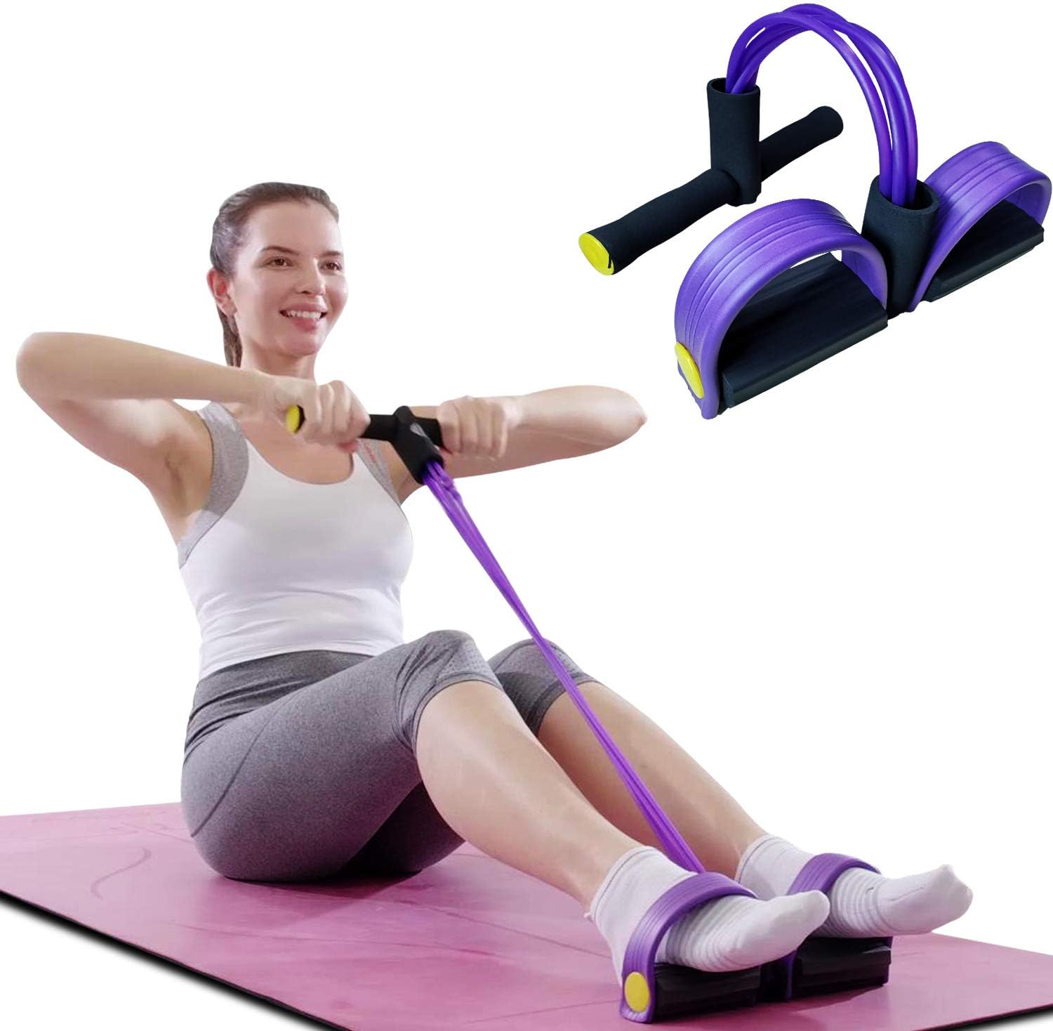 Set Bandes De Résistance élastiques - Yoga, Fitness, Jambe (multicolore, Latex)