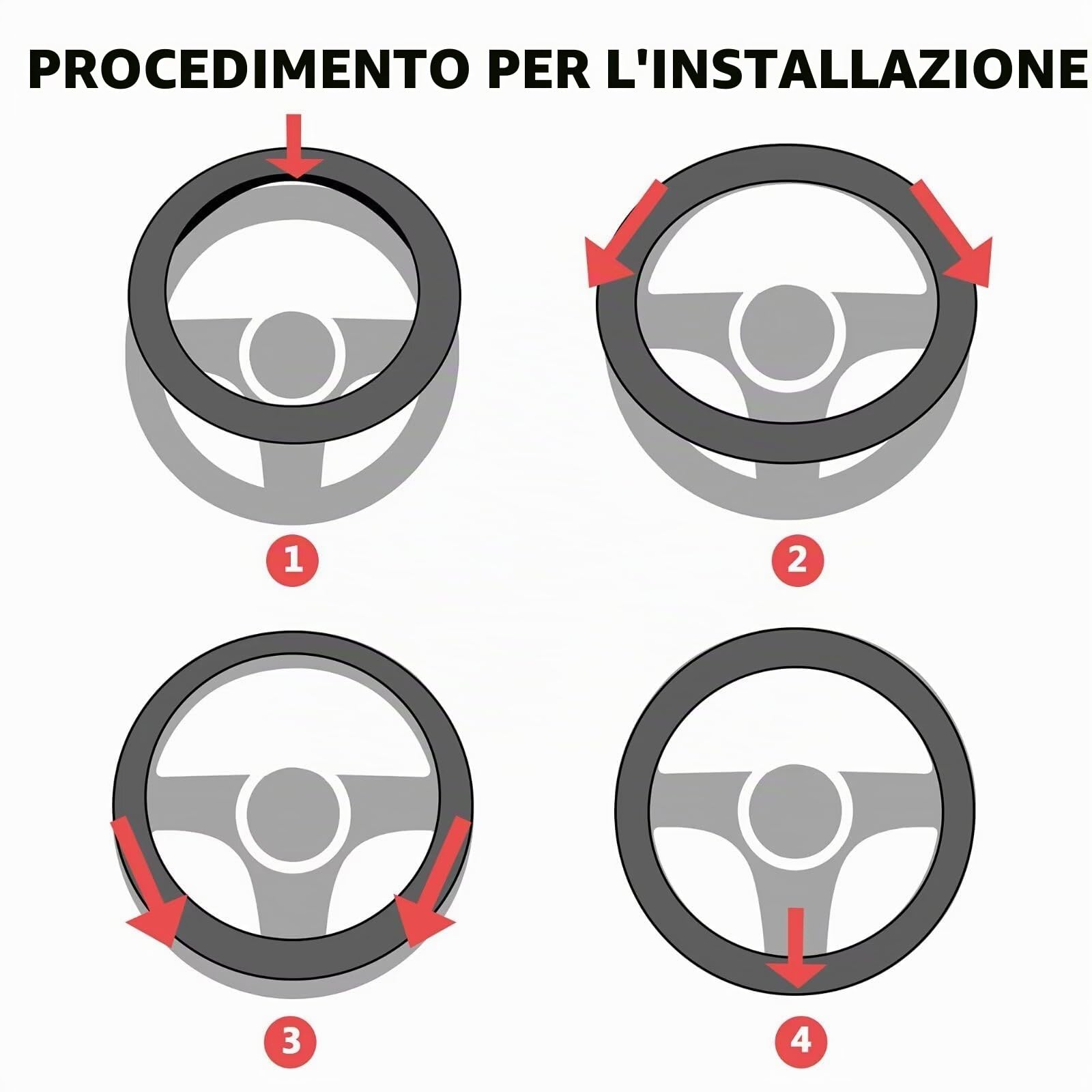 Pahajim Coprivolante Auto Bling Bling Strass Copri Volante Universale 37-38 cm,Copristerzo Auto PU Pelle Traspirante Antiscivolo Interni Accessori per Donne Ragazze (Nero-Bianco)
