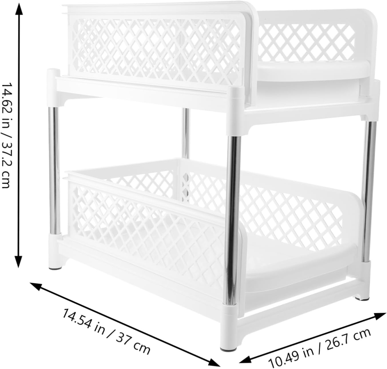 Under Sink Organizer Pull Out Storage Rack for Kitchen Bathroom and Countertop and Design for Efficient Organization of Toiletries