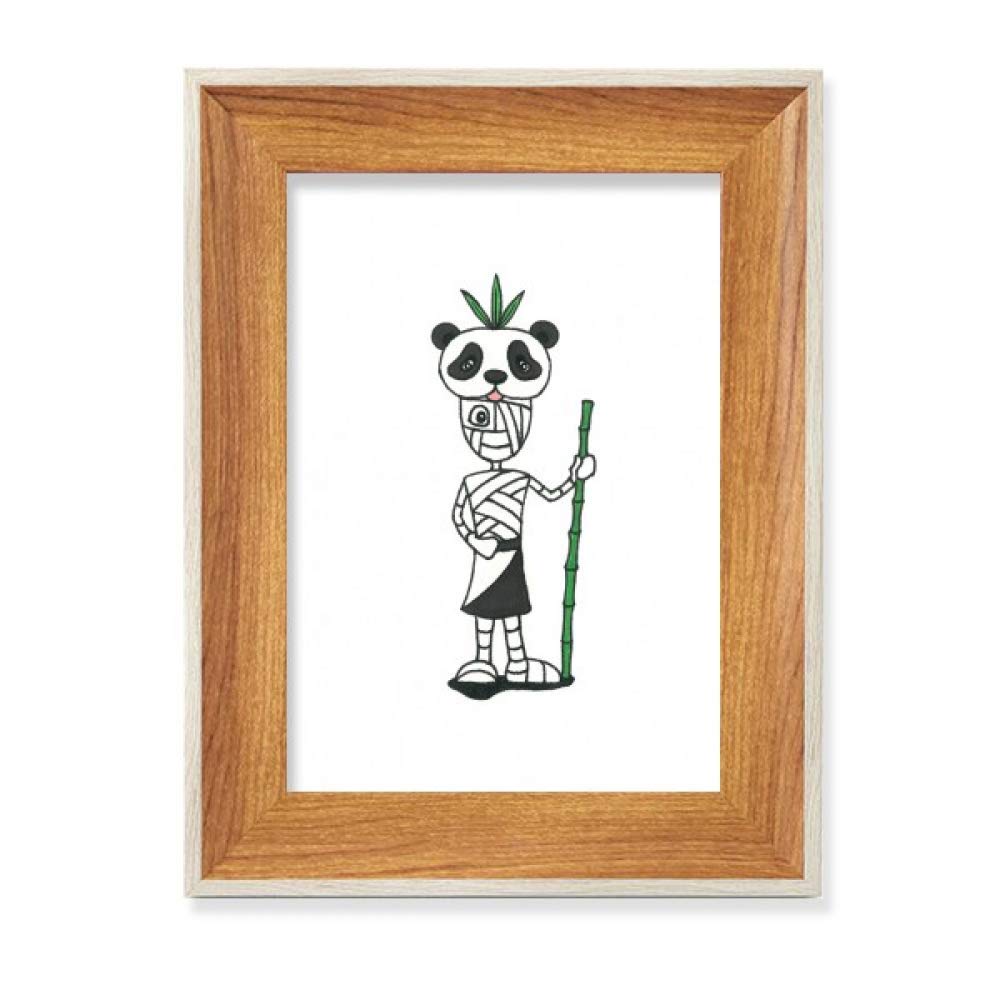 Cadre photo bois bureau Égypte Horus Panda Chapeau pour affichage tableau peinture art maman