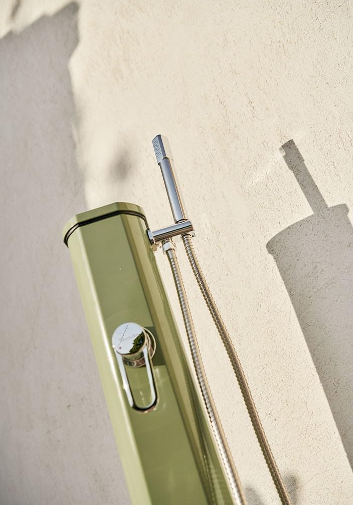 Formidra Froura, Solar Shower Jolly GO2 RAL6011 Green Asseda, jardín, Equipos de riego y Herramientas de jardín, Equipos de riego, duchas de jardín, DS-JG141-6011