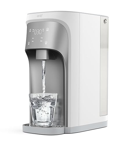 WIE Encimera de filtro de agua de ósmosis inversa, purificación RO de 7 etapas con UV, sistema de filtración de agua de contador, 31 puro para