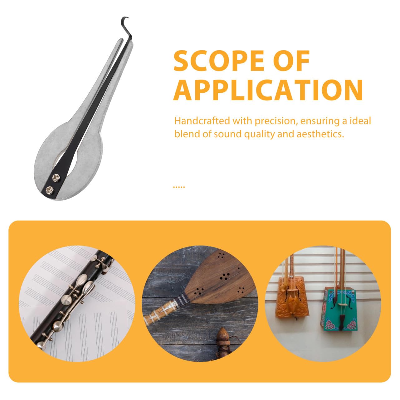 POPETPOP Harpe à Mâchoire Traditionnelle en Métal, Instrument de Musique Ethnique Portable, Facile à Jouer, pour Musique pour Débutants et Occasions Diverses
