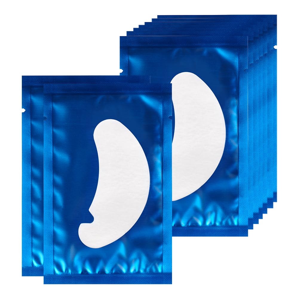 Lunamoon Eye Pads for Eyelash Extension Eyelash Pads U Pads for Eyelash Extension Pad Eyelash Pad Eyelash Colouring Pad Eyelash Lifting Pad Eye Gel Patch for Eyelash Extensions 50 works (U-Blue)