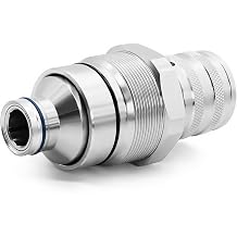 7246802 7246799 Hydraulic Female Male Flat Face Quick Coupler Compatible with 318E 319E 320E 323E 753 763 773 863 Female
