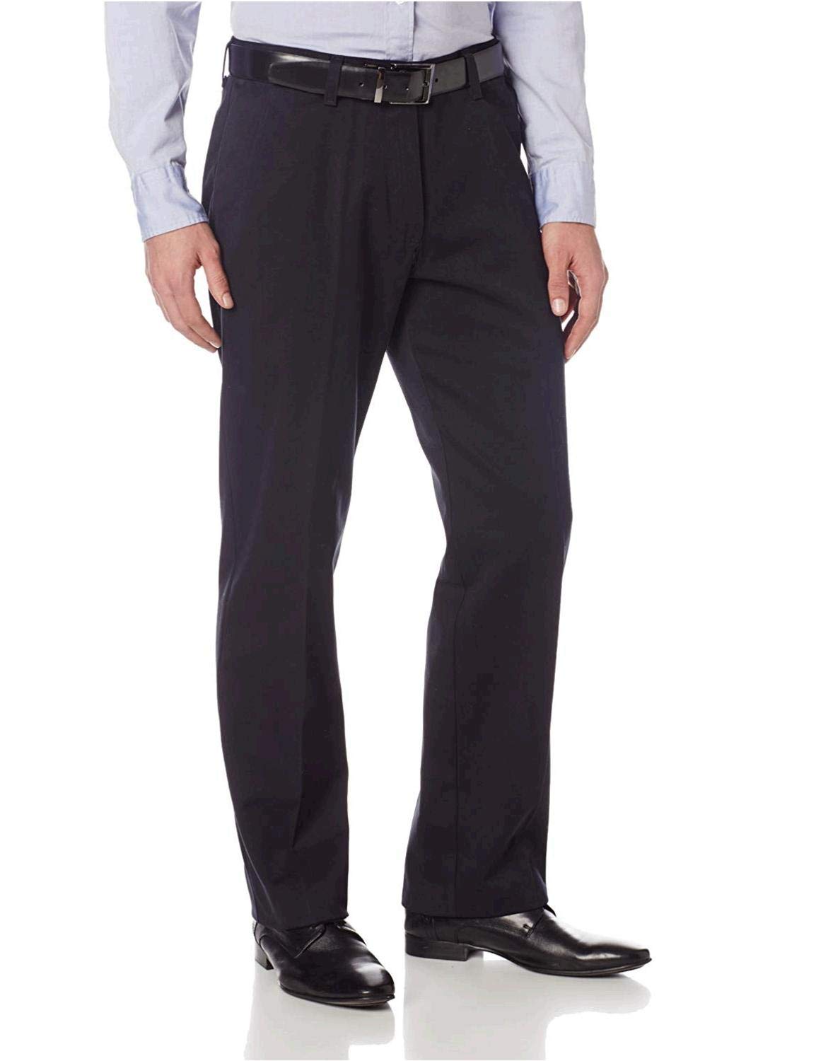 Lee Men's Stain Resistant Relaxed-Fit Flat-Front Denim Pant, varies